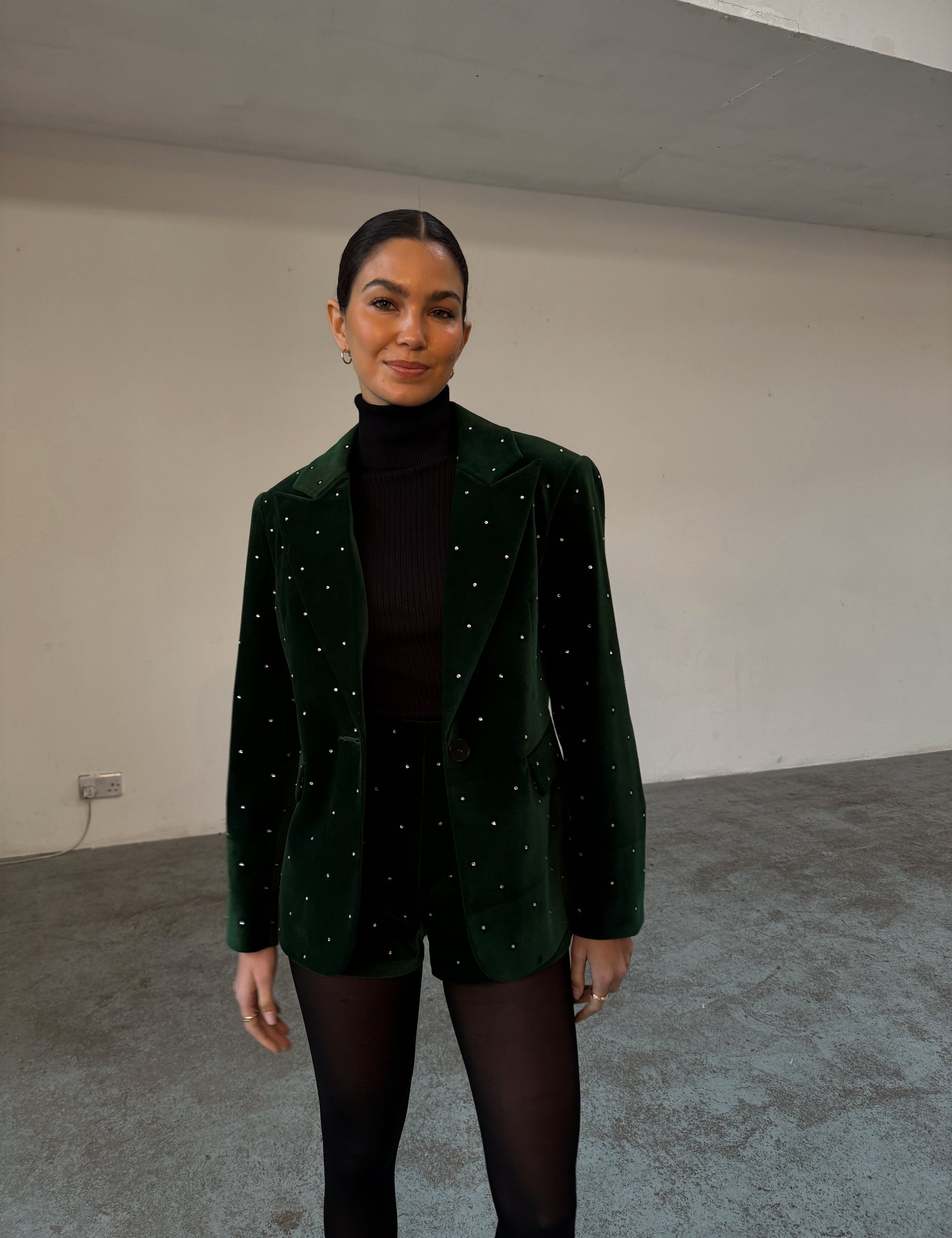 Never Fully Dressed Velvet Blazer