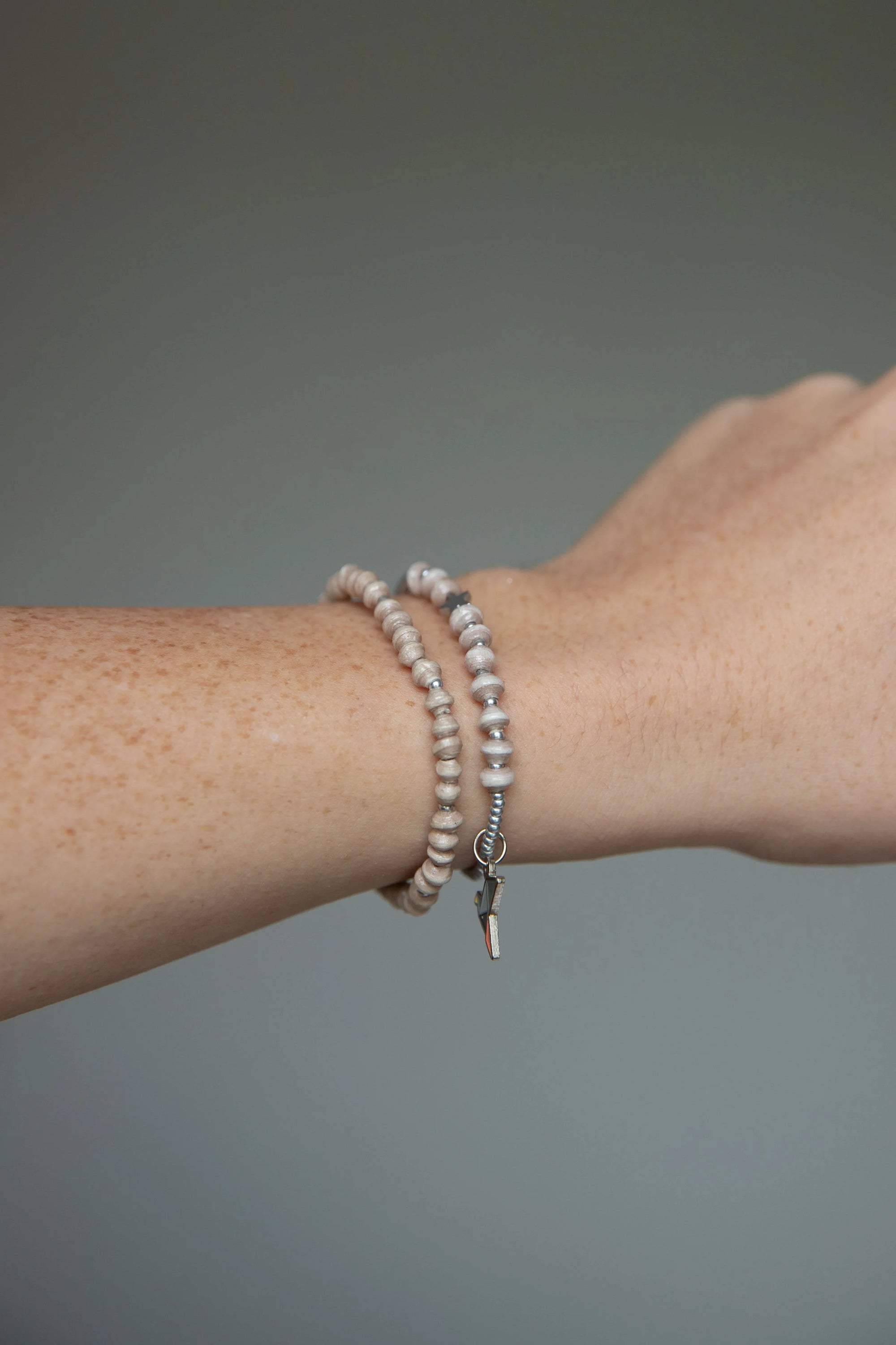 Paperchain Melissa Bracelet Cement Silver