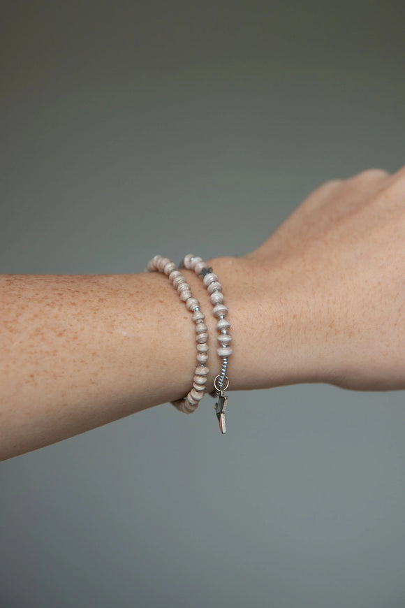 Paperchain Melissa Bracelet Cement Silver
