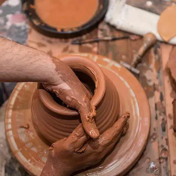 Traditional Candle Holder Terracotta
