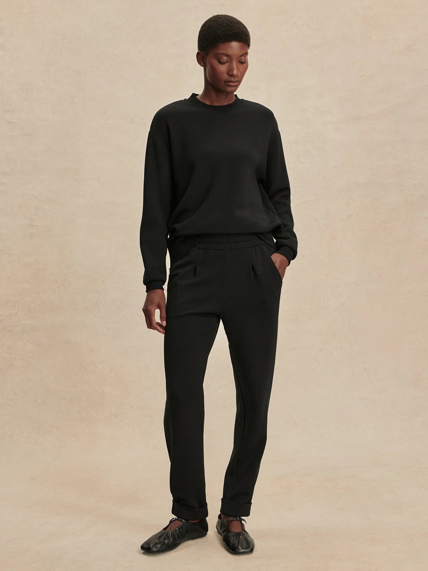Varley The Rolled Cuff Pant Black 25"