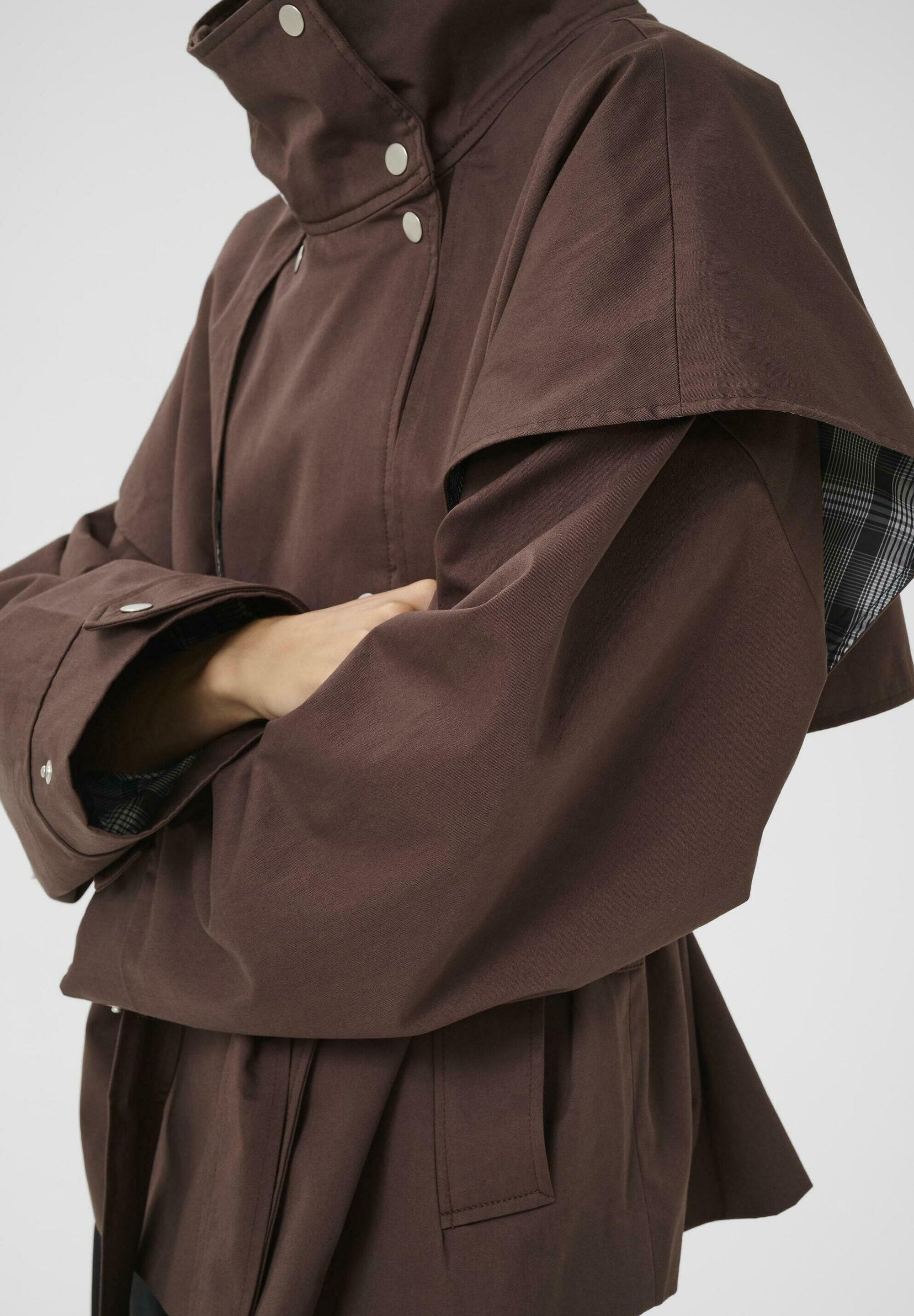 K by S Dana Trench Chocolate