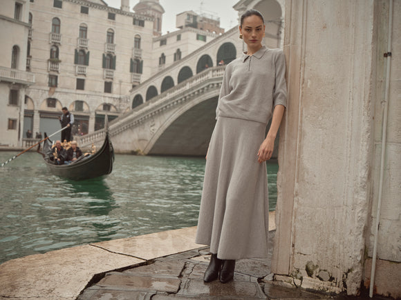 Bugatti Grey Knit Skirt