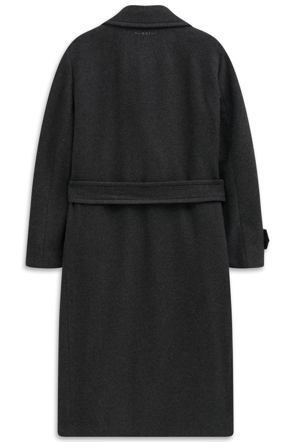 Bugatti Charcoal Wool Coat