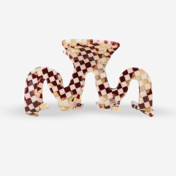 Hair Clip - Grand Wave Karo Check