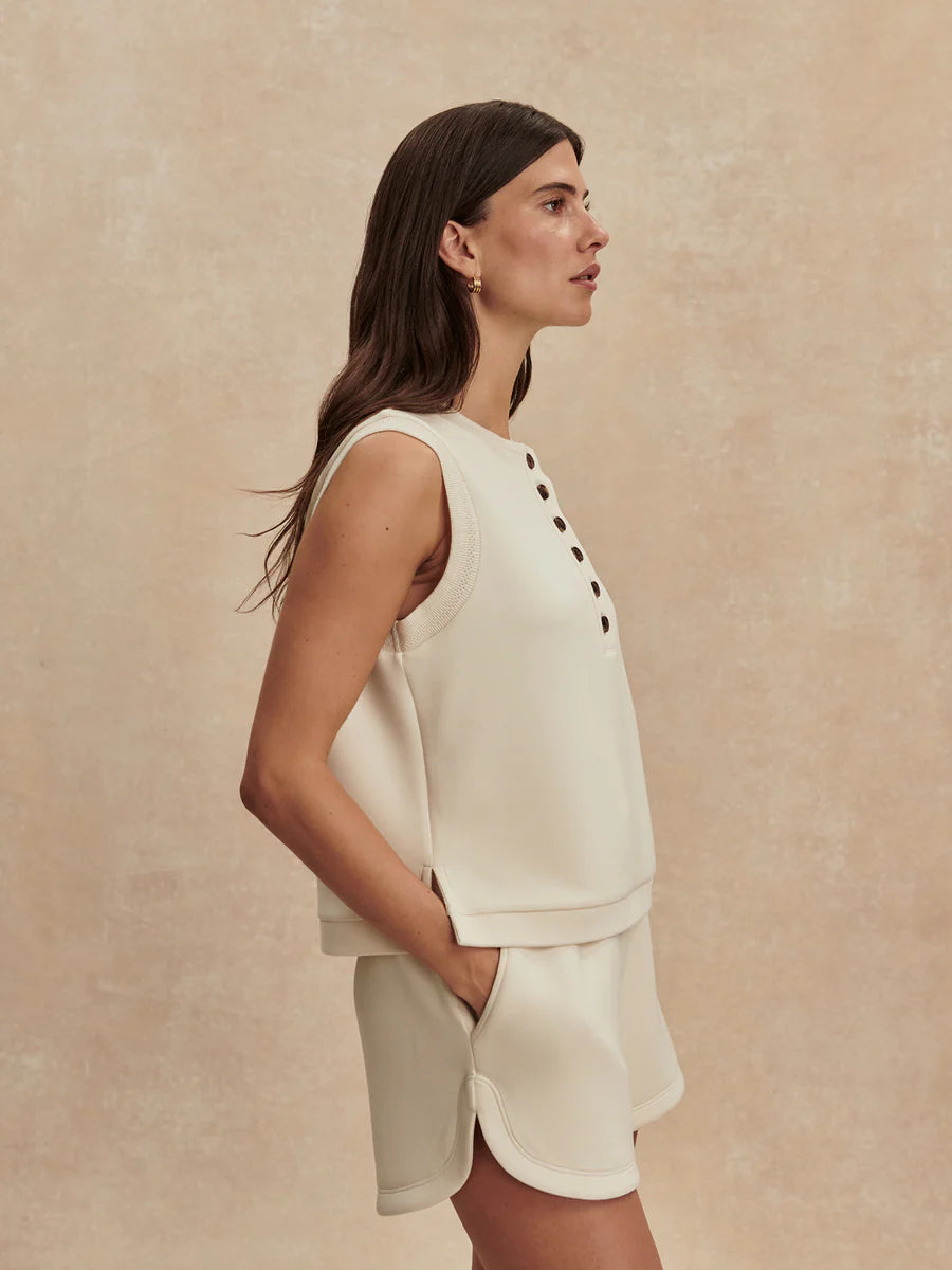 Varley Marla Button Up Tank