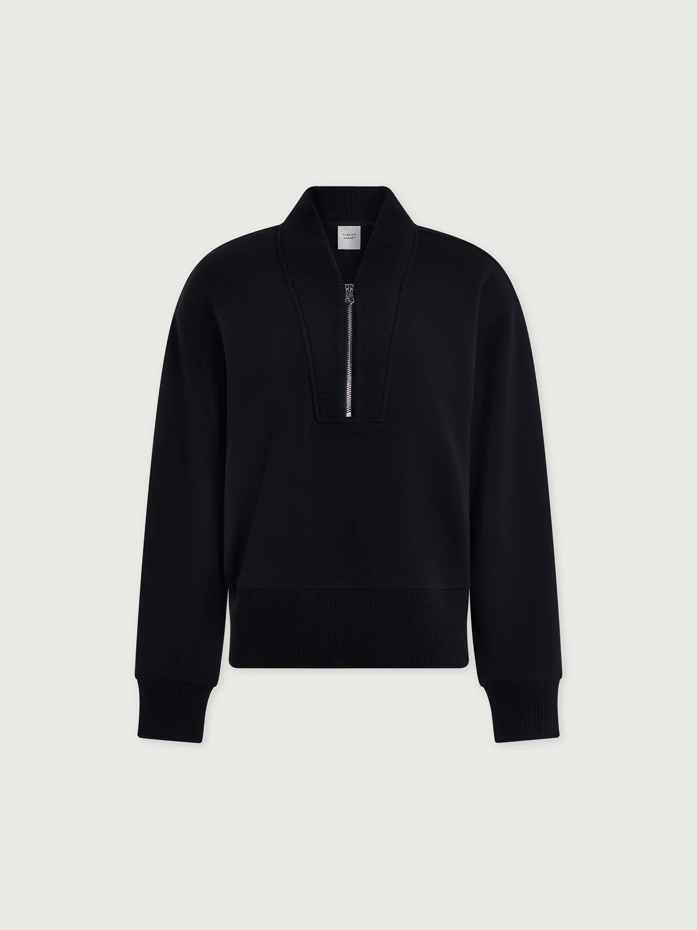 Varley Sally Half Zip Black Sweat