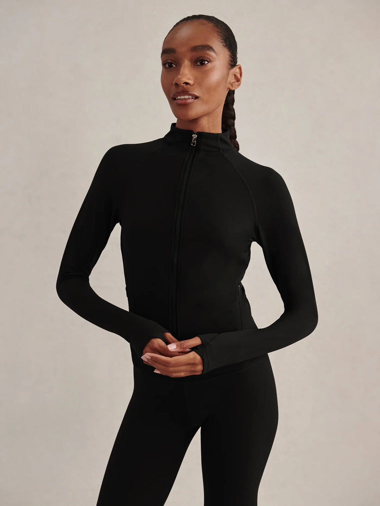Varley Always Zip Through Sweat Black