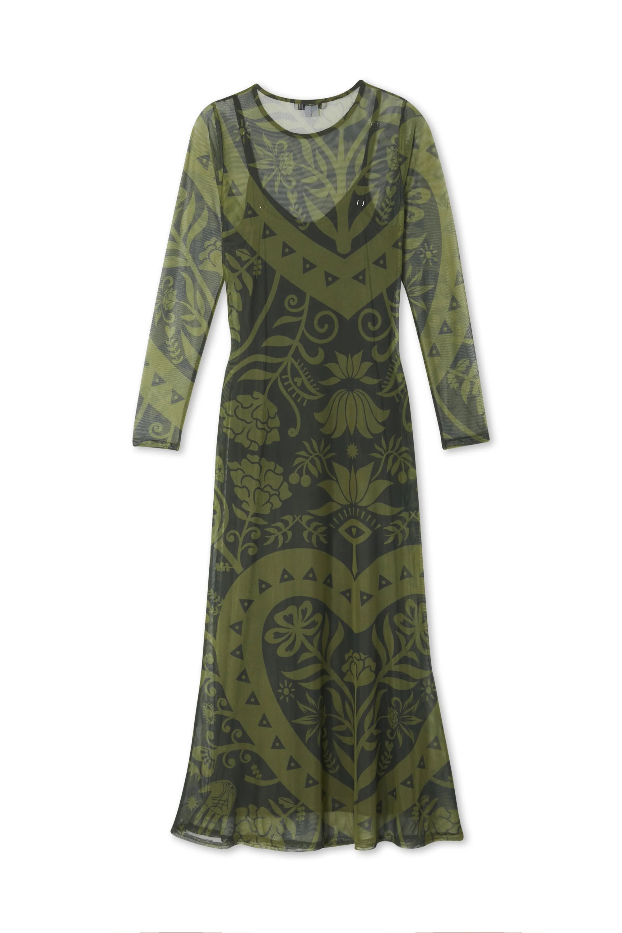 NFD Amara Mesh Olive Dress