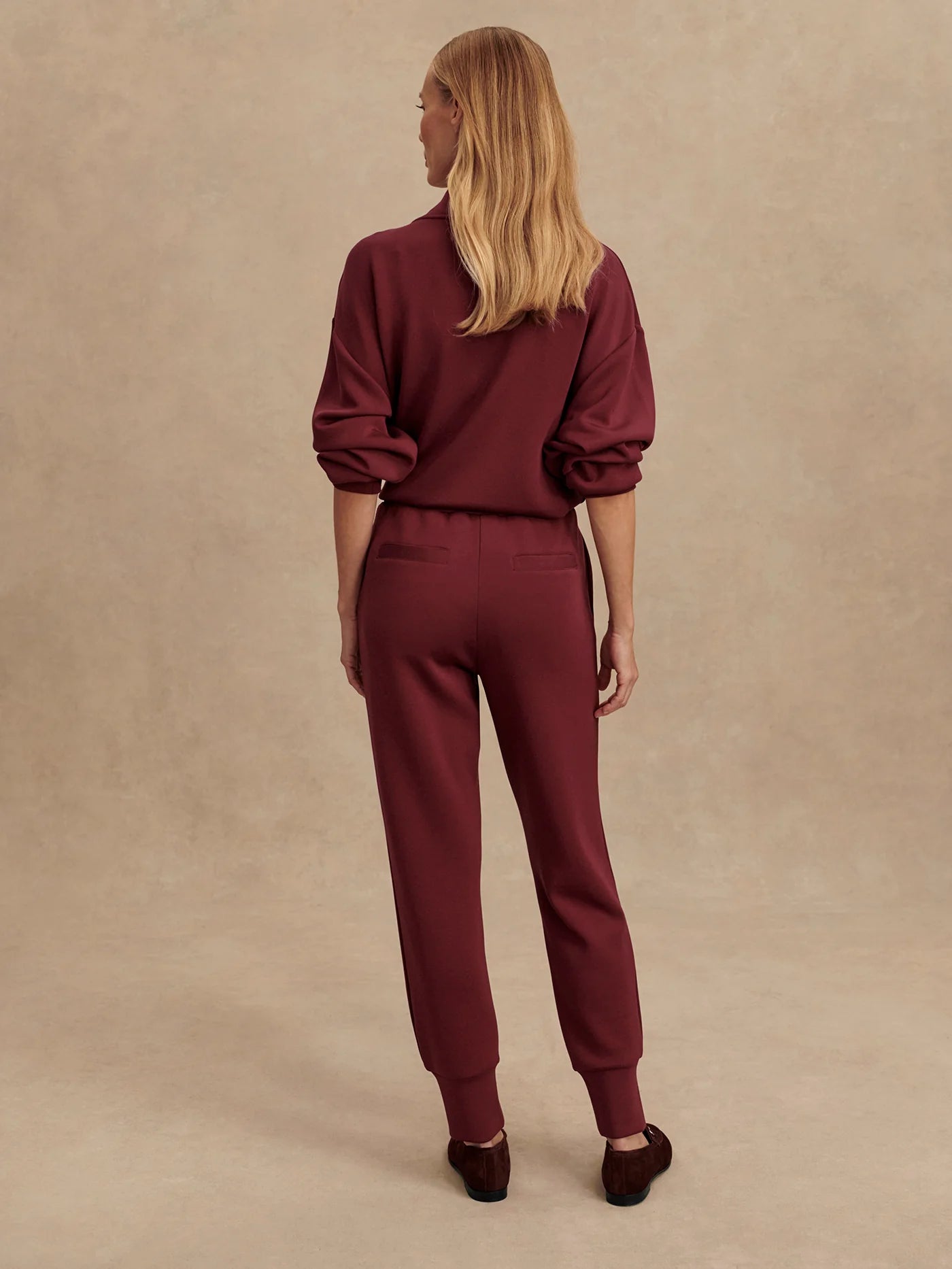 The Slim Cuff Pant New Maroon 27.5"