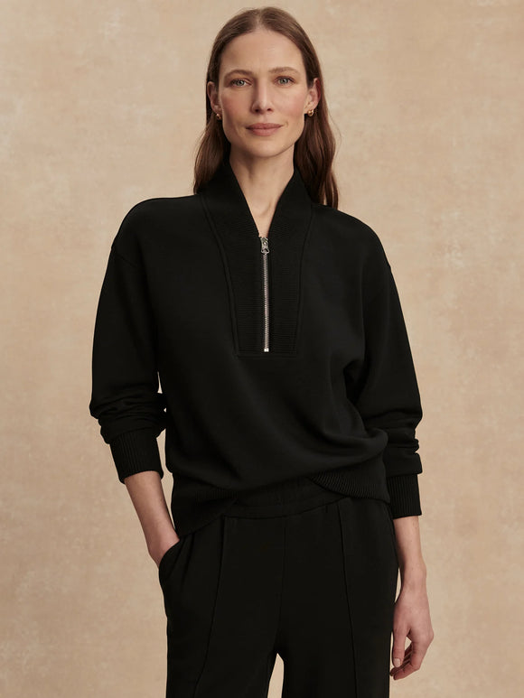 Varley Sally Half Zip Black 
