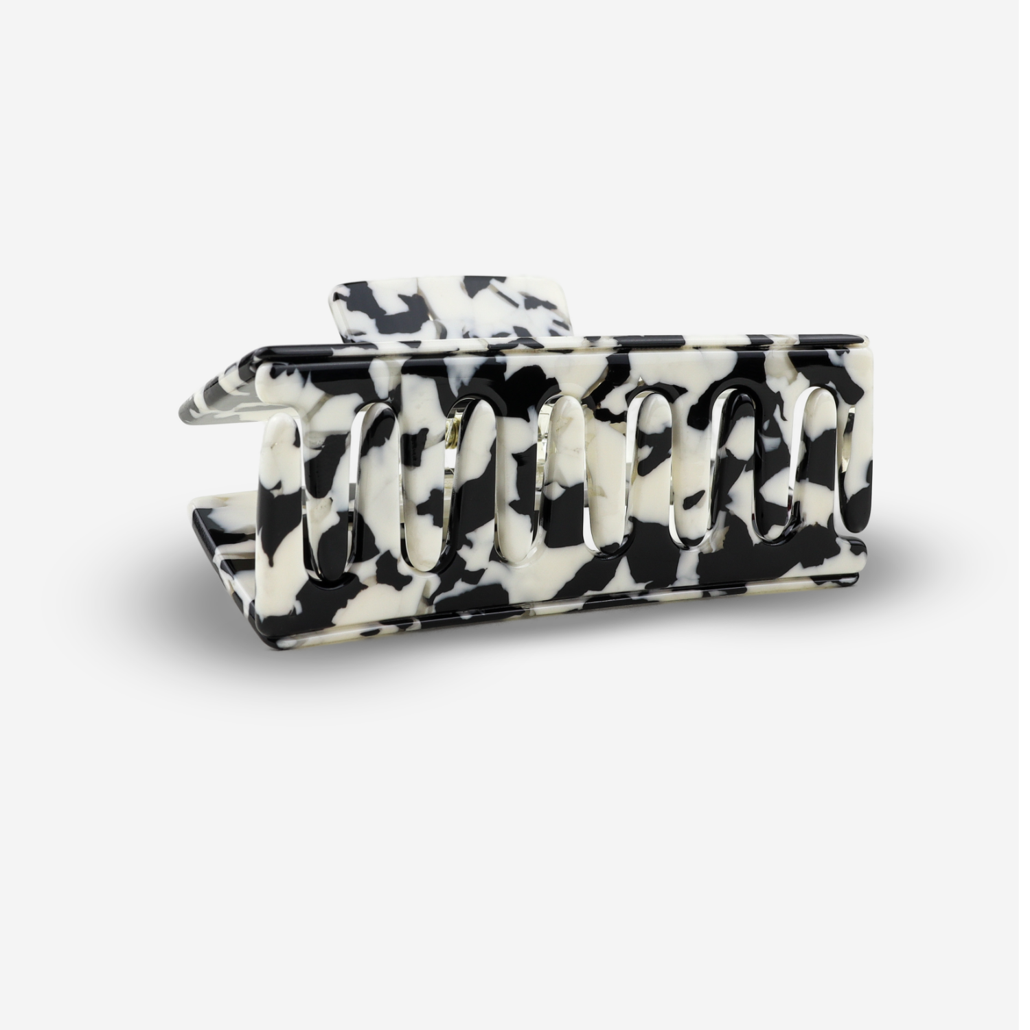 Sasstie Hair Clip - Crush Black Marble