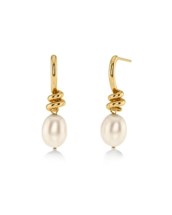 Swivel Pearl Earrings