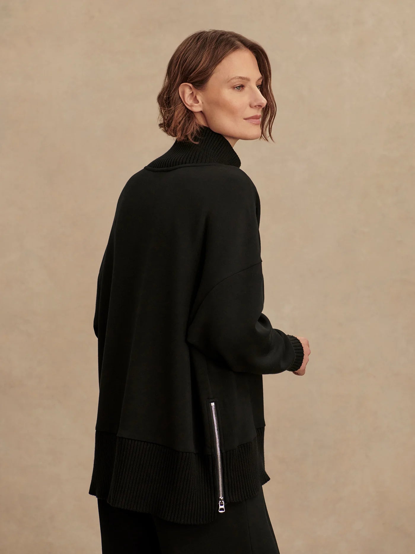 Barker High Neck Sweat Black