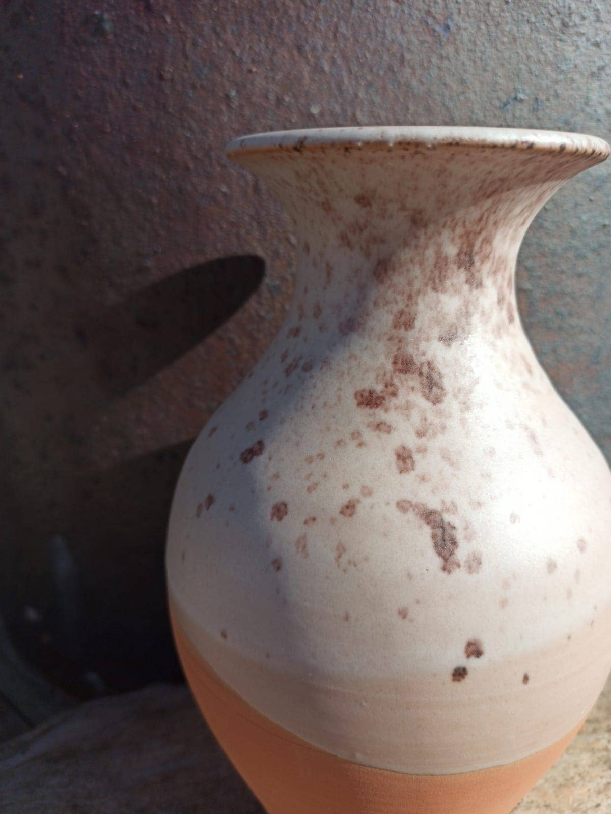 Matte white vase.