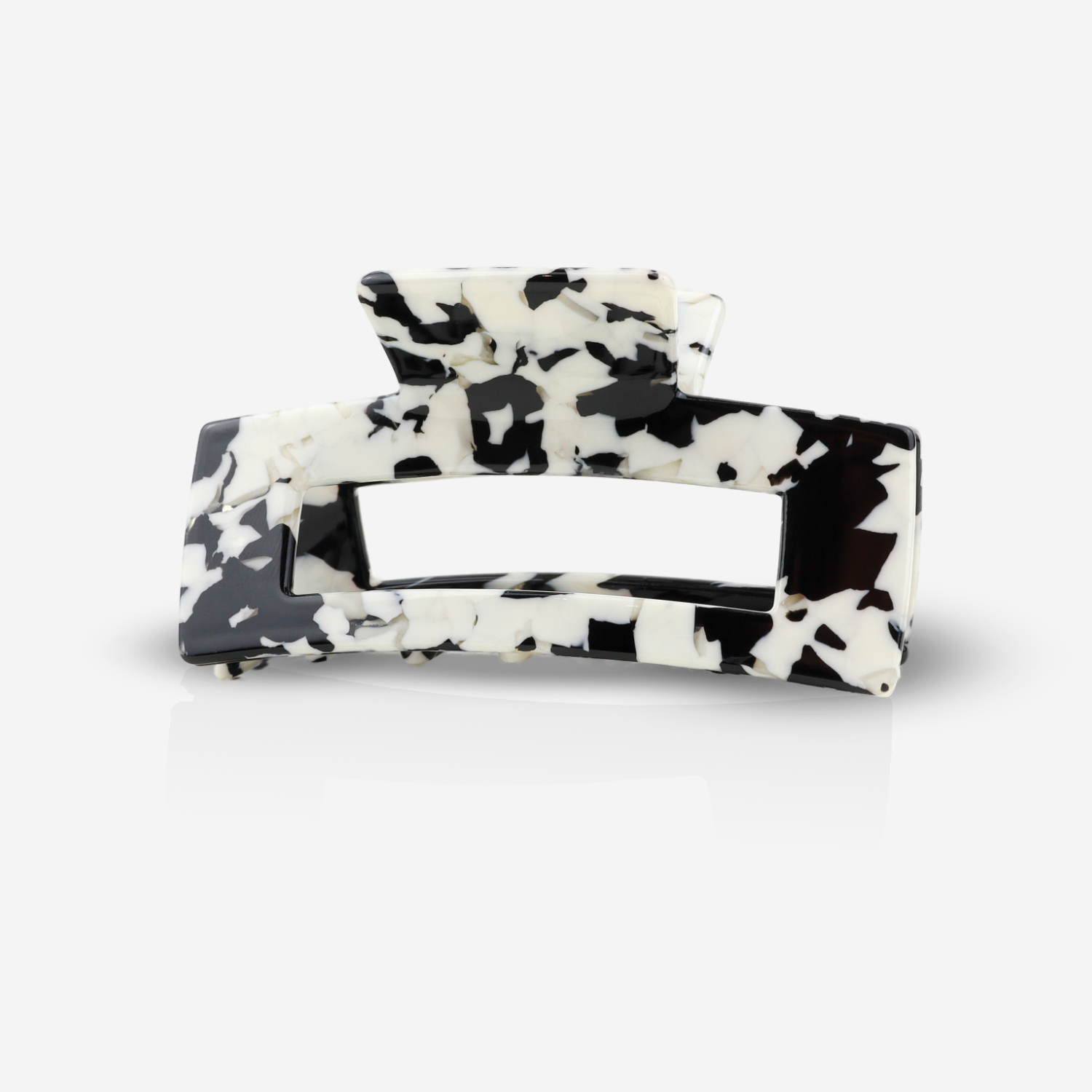 Sasstie Hair Clip - Crush Black Marble