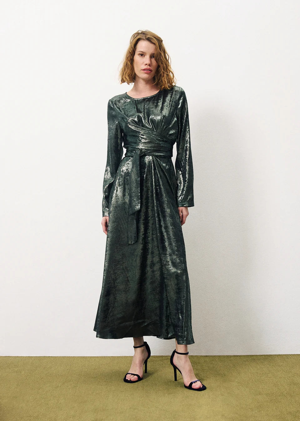 frnch green dress FRNCH Amalya Women's Vert Dress Green / S