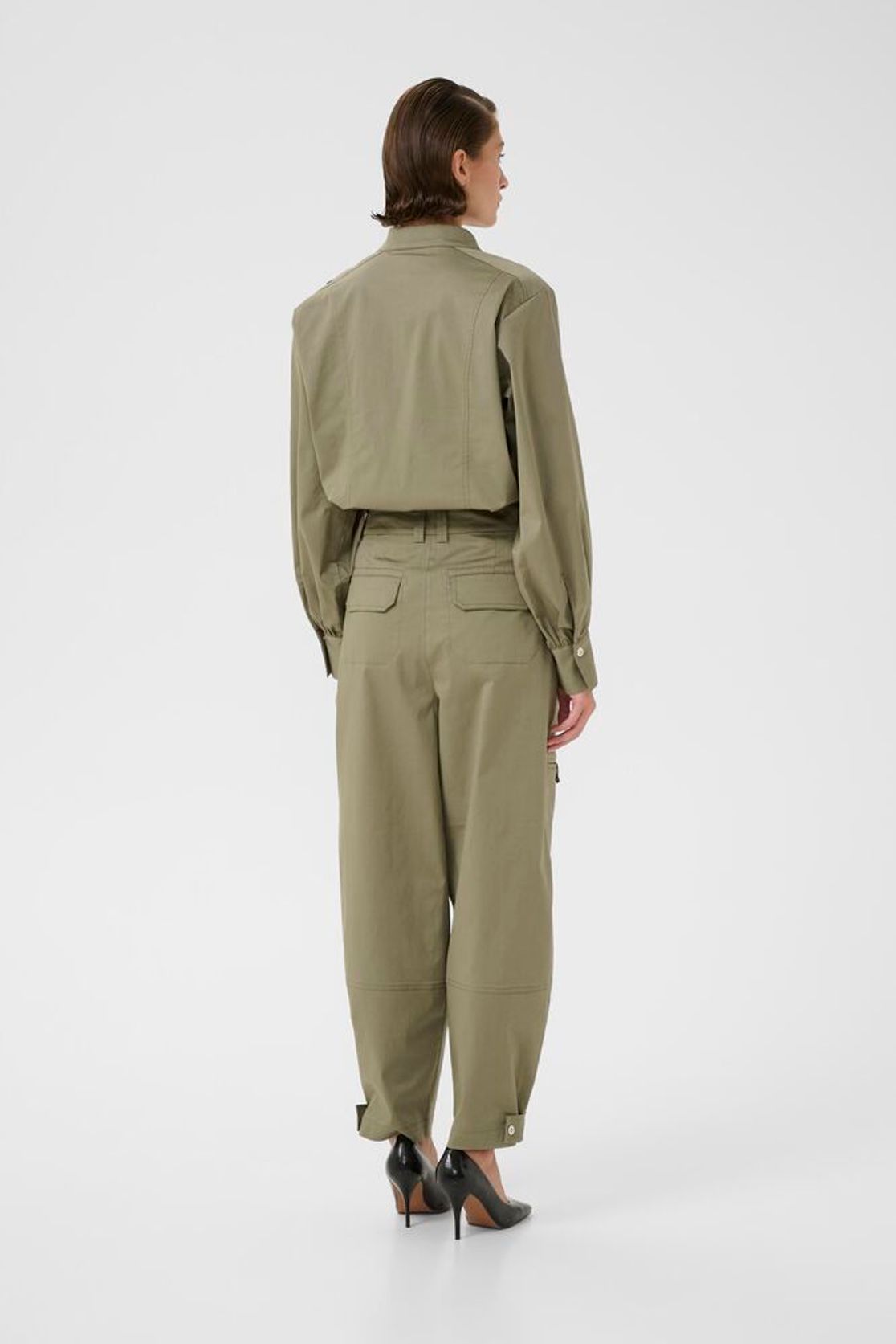 Egina Pants Deep Lichen Green