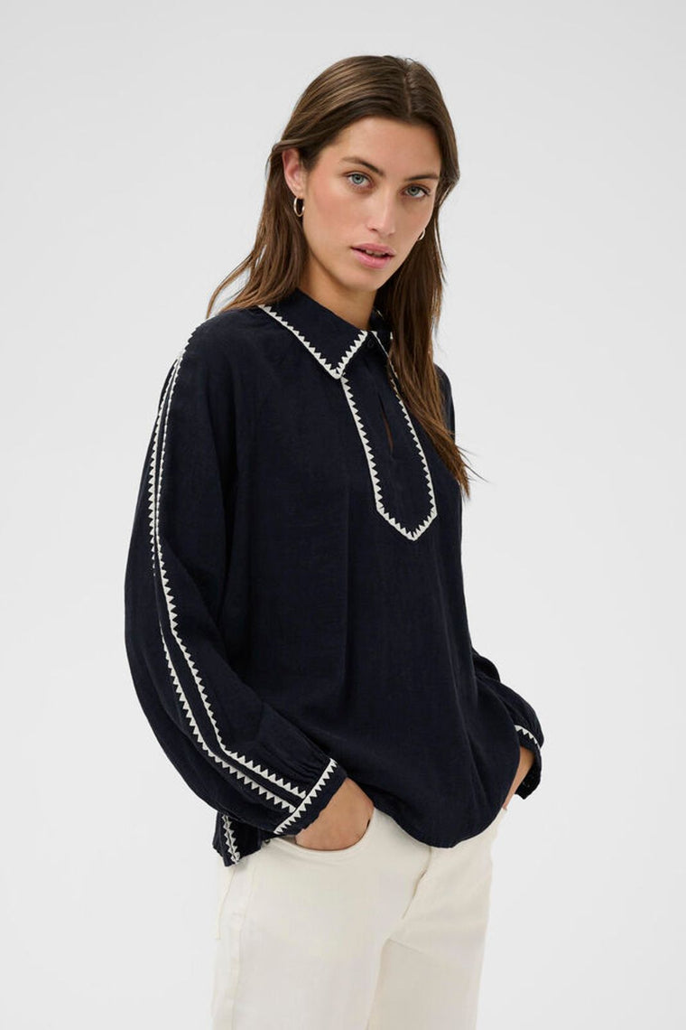Aimy Blouse Navy 