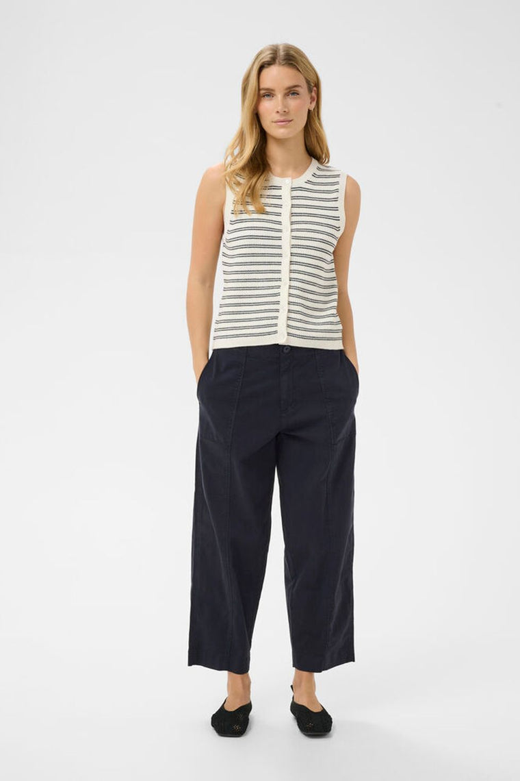 Part Two Netta Trousers Dark Navy