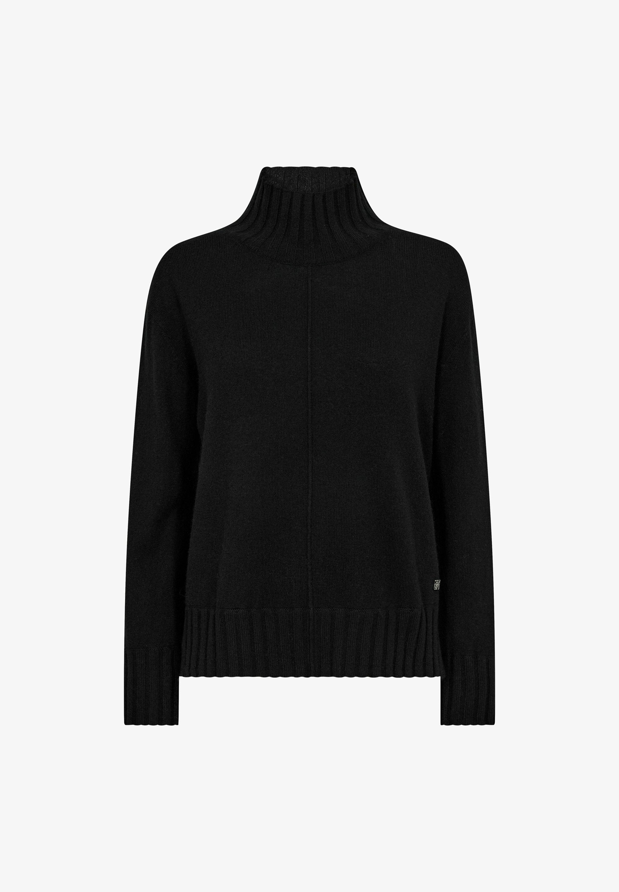 Aima Cashmere Highneck Knit Black