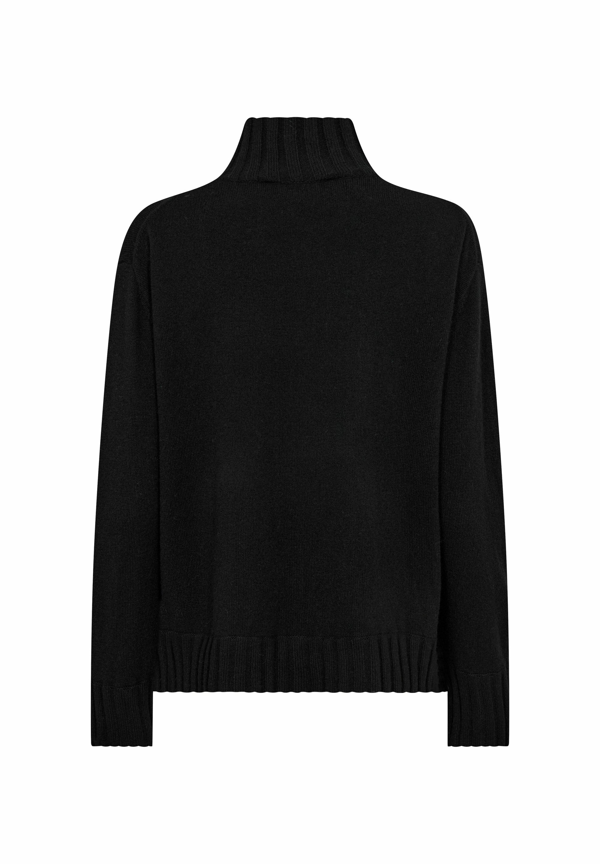 Aima Cashmere Highneck Knit Black