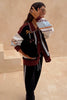 Never Fully Dressed Geometric Knit Bomber