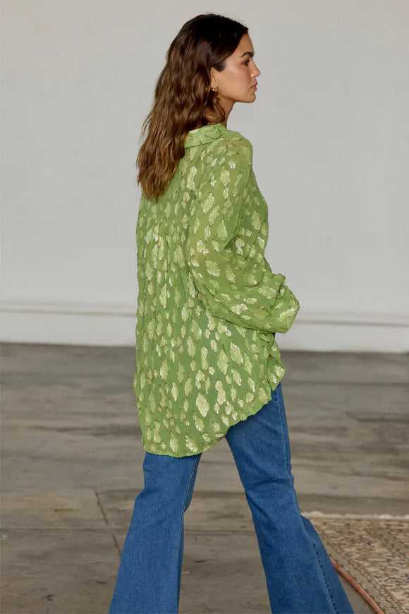 Never Fully Dressed Green Jacquard Miley Shirt