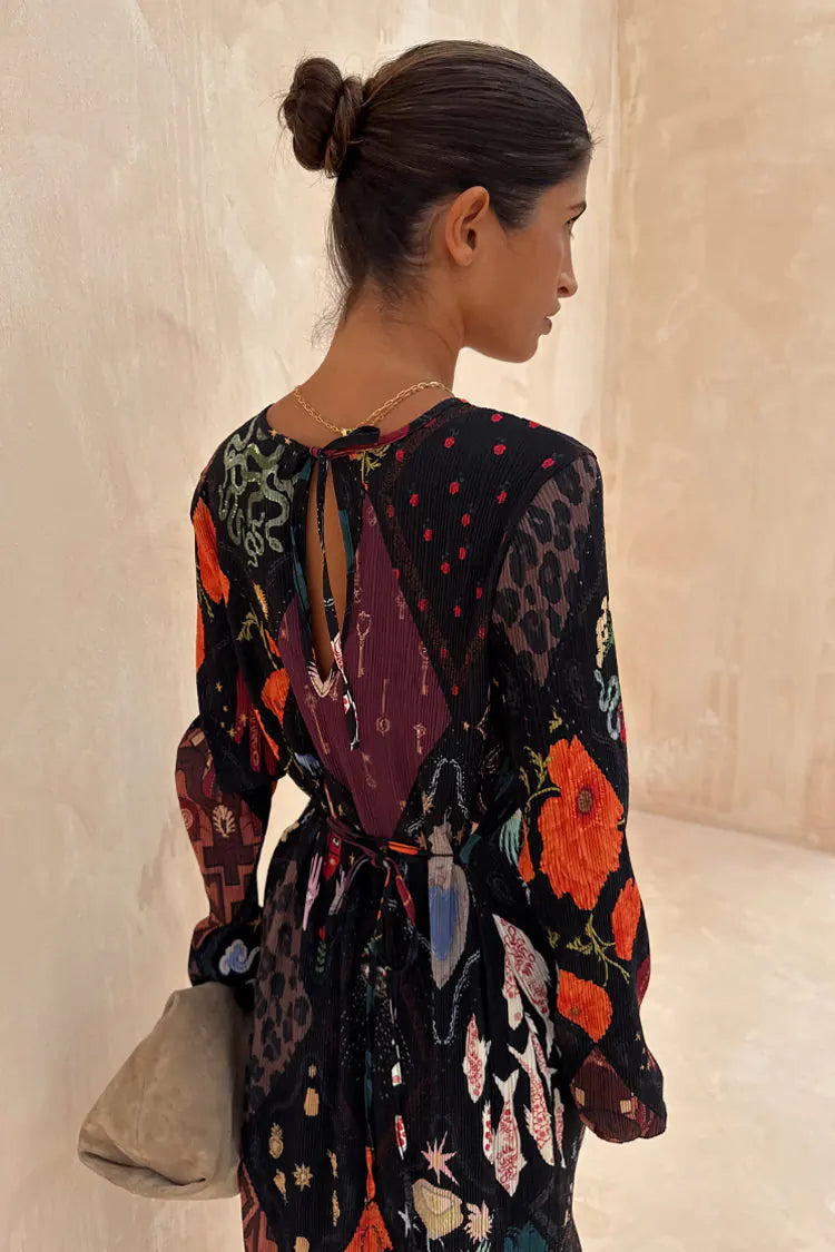 Never Fully Dressed Gaia Plisse Dress