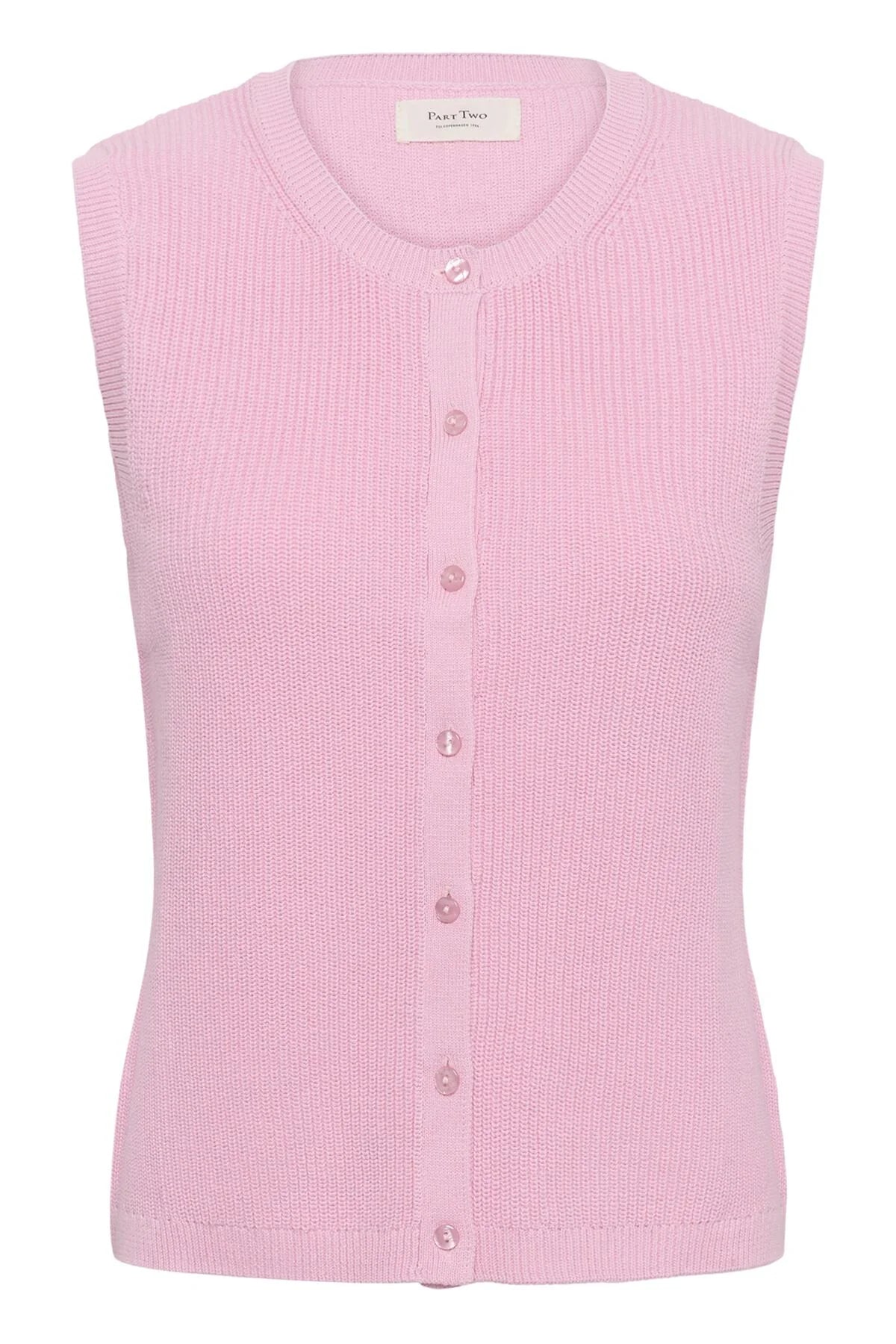 Gemma Knit Waistcoat Cameo Pink
