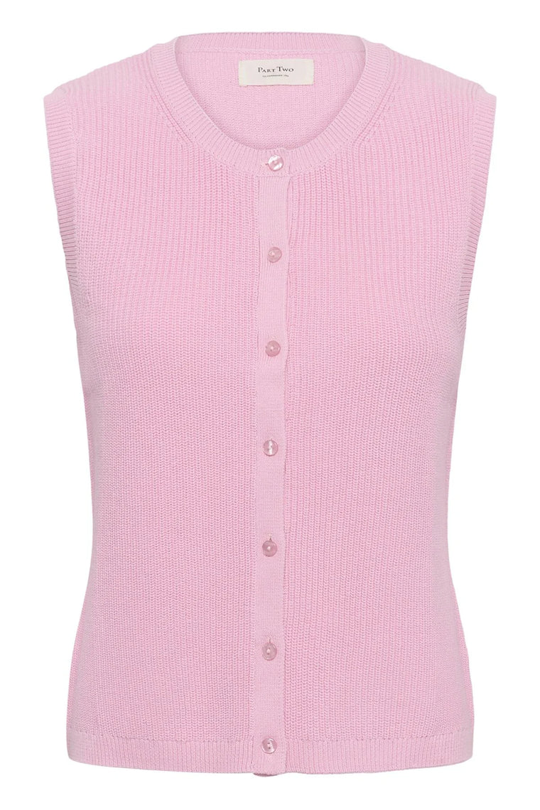 Gemma Knit Waistcoat Cameo Pink