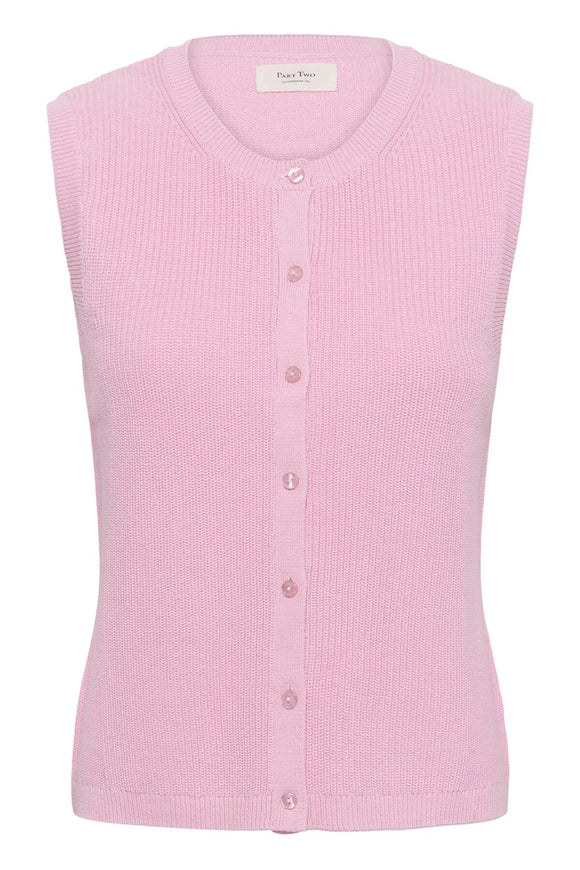 Gemma Knit Waistcoat Cameo Pink