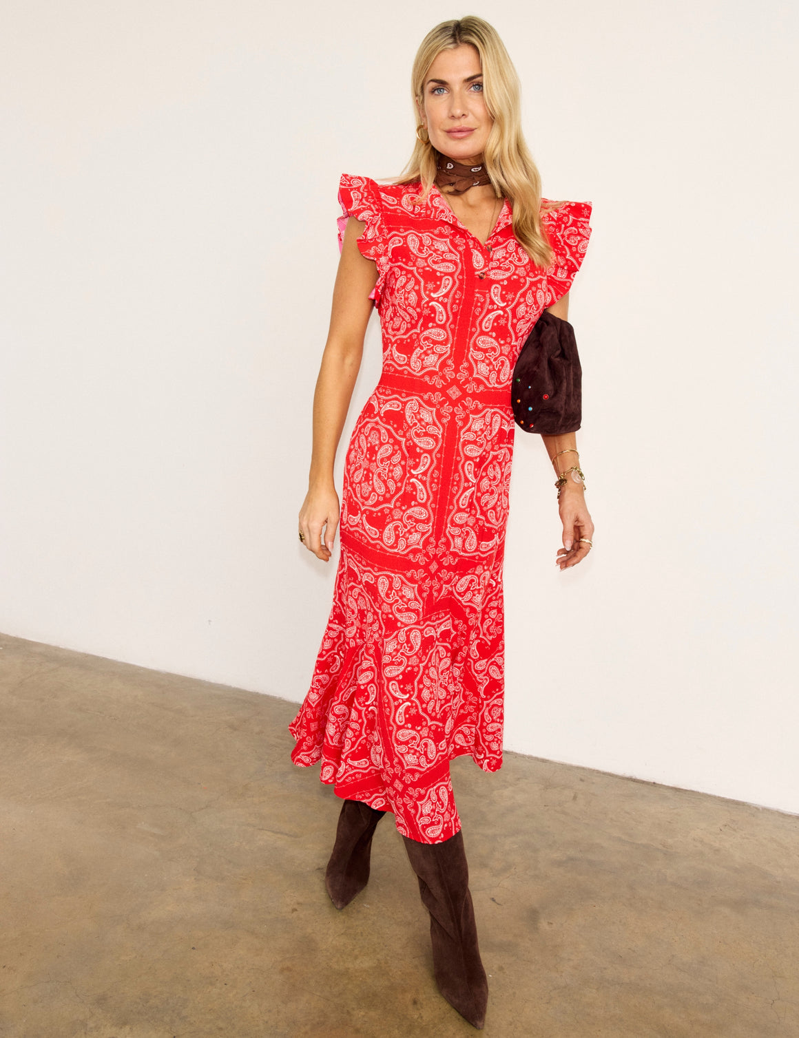 NFD Remi Red Bandana Dress