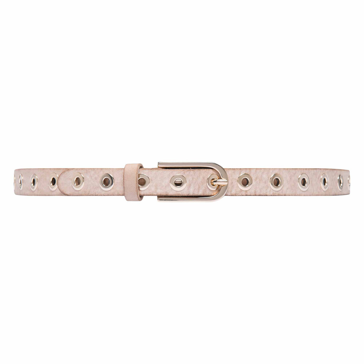 Depeche Narrow Leather Sand Belt