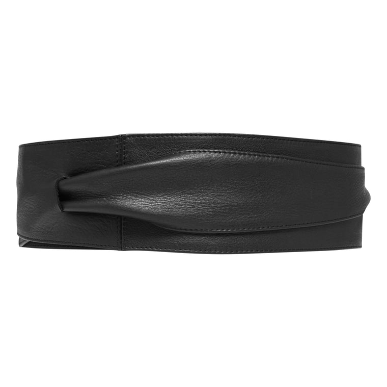Depeche Black Leather Waist Belt