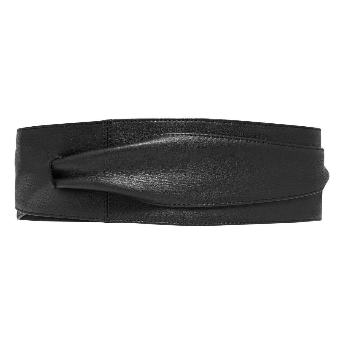 Depeche Black Leather Waist Belt