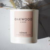 Sómas Oakwood & Musk Soy Candle