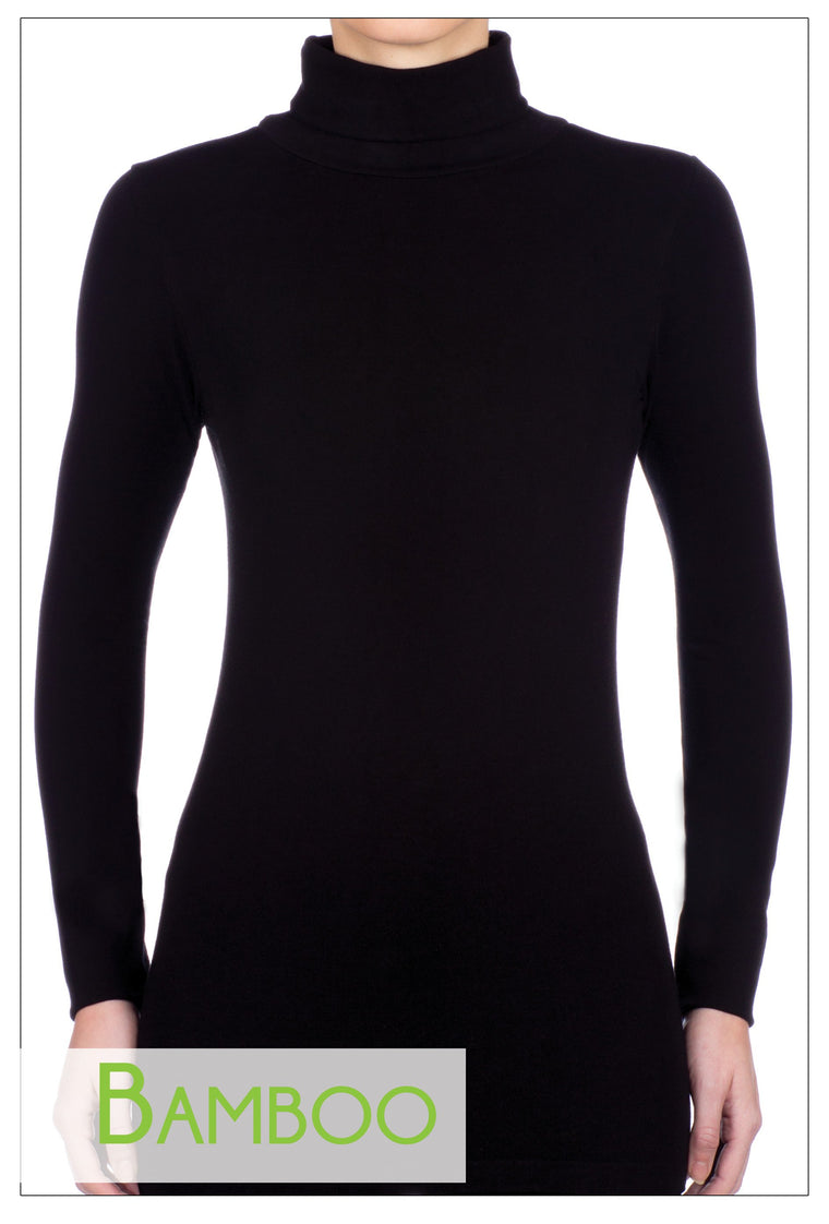 Bamboo basic one size turtle neck- various colours