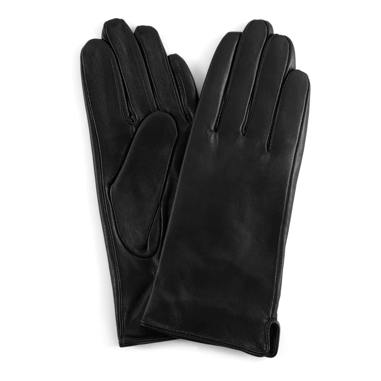 Depeche Leather Black Gloves