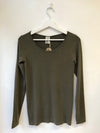 Bamboo basic one size long sleeve t-shirt- various colours