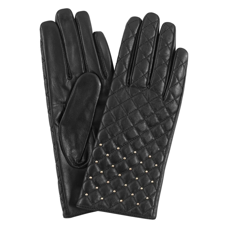 Depeche Leather Stud Gloves 