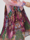 Pleated Cactus Midi Dress
