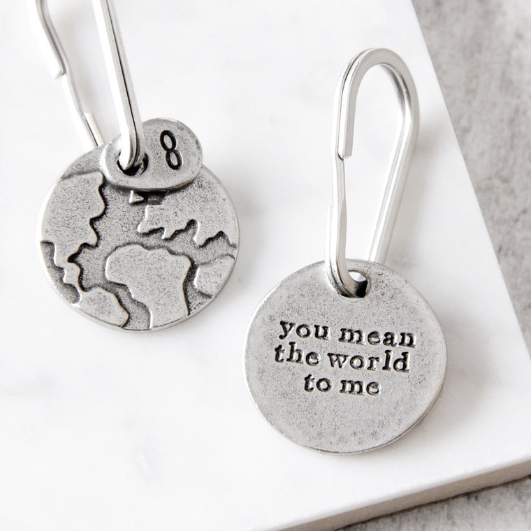 Mean the world keyring