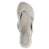 ilse jacobsen thong metallic silver flipflops