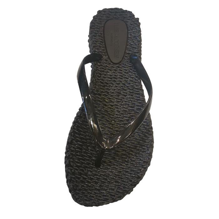 ilse jacobsen thong metallic silver flipflops